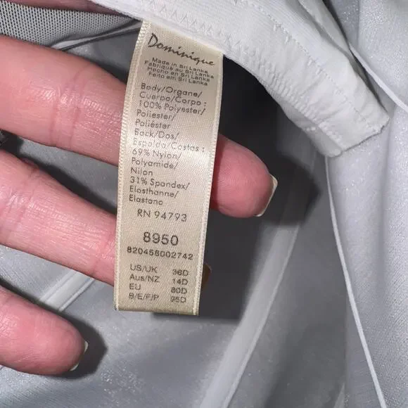 NWT Dominque Intimate Apparel - Juliette Corset- White- 36D - Picture 4 of 5